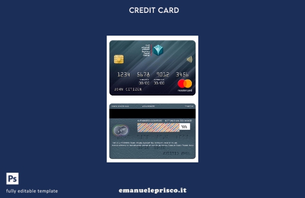 modello di carta mastercard bancaria Saudi Arabia Banque Saudi Fransi in stile v